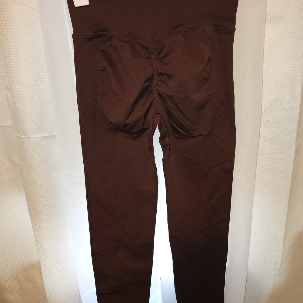 High-Rise Brown Leggings